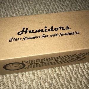 Glass Humidor Jar with Humidifier